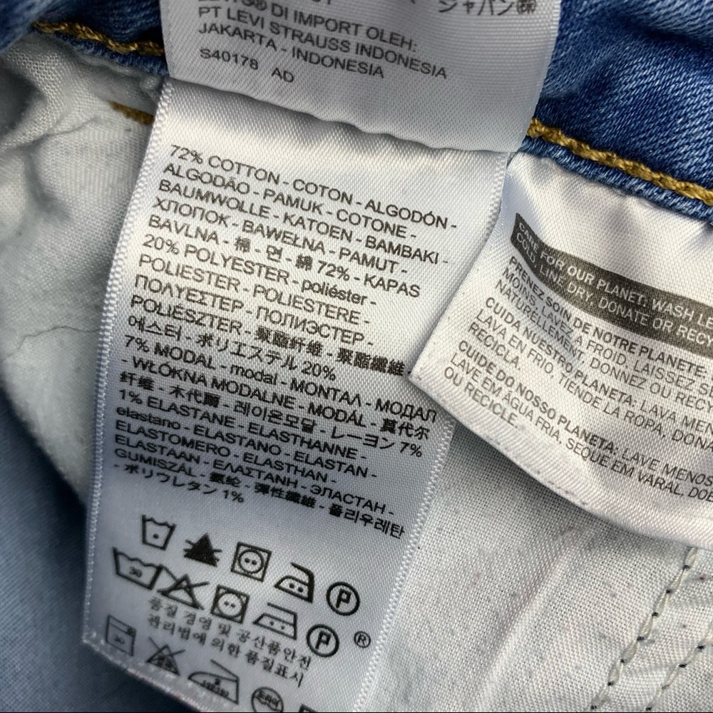 Levi’s 721 Vintage High Rise Skinny Jeans Sz 27 - Picture 6 of 11